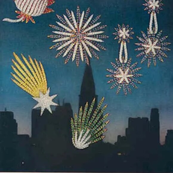 Designer Vintage Alfred Philippe Crown Trifari Starflight Diamante Shooting Star - Picture 5 of 5